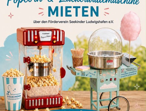 Popcorn- und Zuckerwattemaschine mieten und Gutes tun 🍿🍭